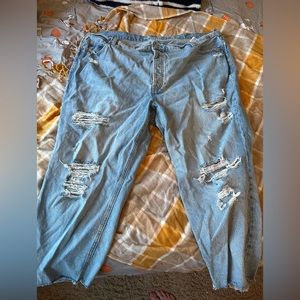 Plus size ripped jeans size 24